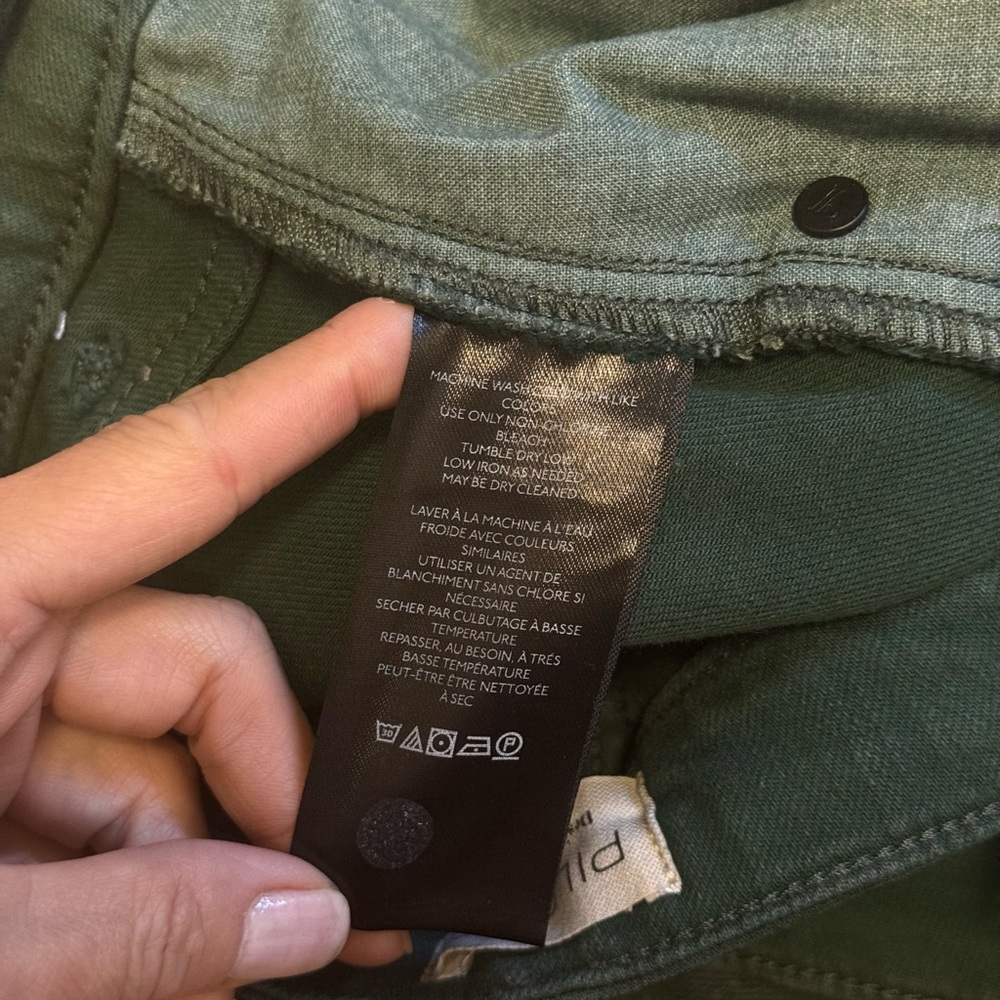 Pilcro Antropoligie Dark Green Coated Pencil Skirt - Picture 11 of 14